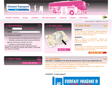 Tablet Screenshot of ormont-transport.fr